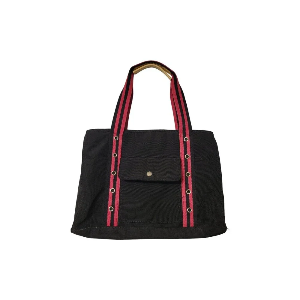Tommy Hilfiger Tote Bag Women L Red Black Expandable